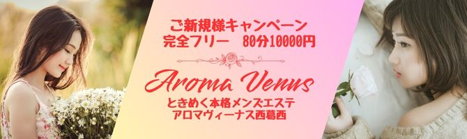 葛西・小岩・新小岩のメンズアロマ、メンズエステのお店「AROMA VENUS」｜東京アロマエステ案内所